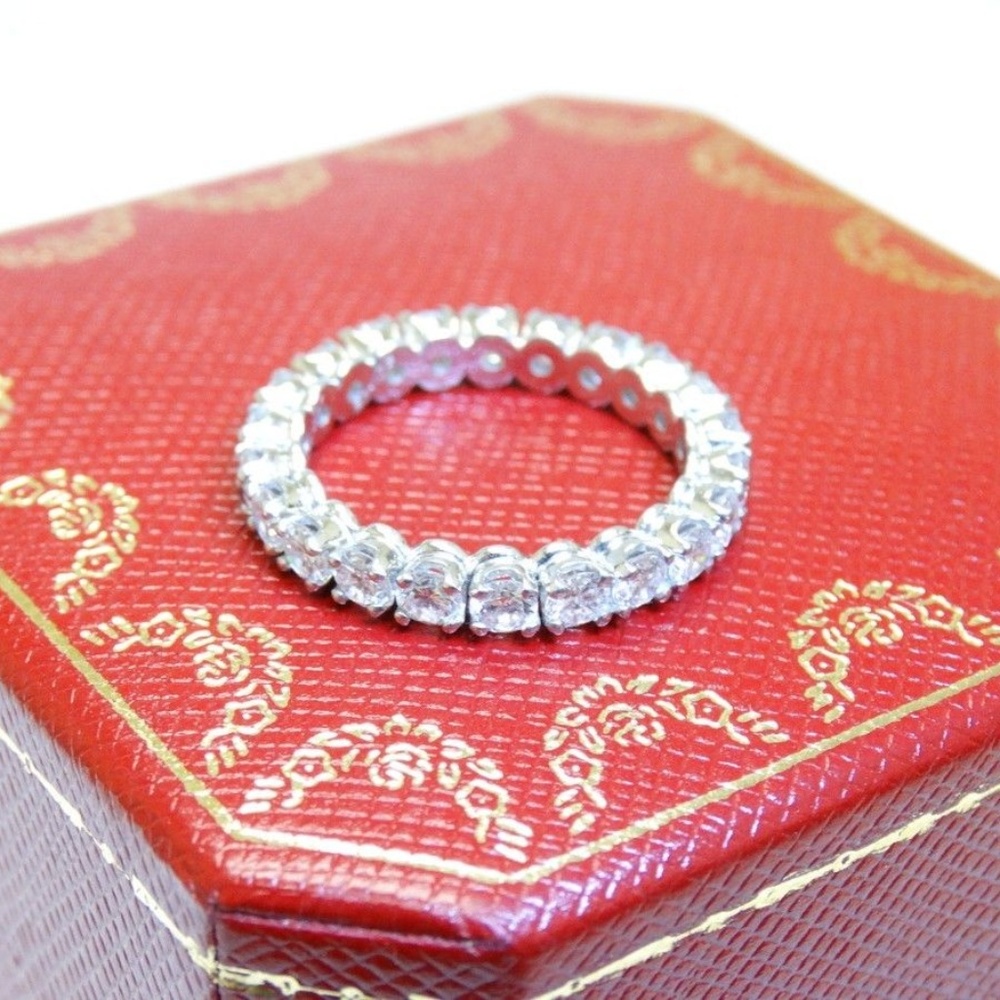 Cartier Platinum Diamond Wedding Eternity Band